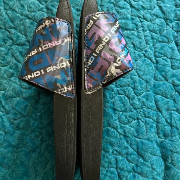 AND1 Crossover Lenticular Sport Slide Sandals Men's Size 12 - Picture 3 of 6